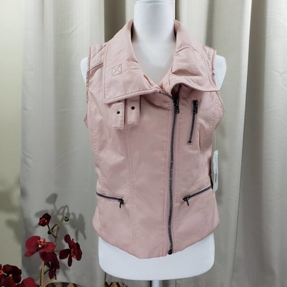 Maralyn Me Nwt Rose Pink Quilted Moto 
